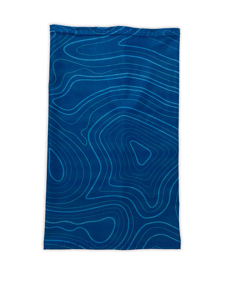 Load image into Gallery viewer, Blue Topo Neck Gaiter *FINAL SALE*
