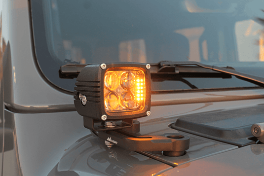 2017-2024 Jeep Wrangler (JL) Hood Mount/Ditch Lights LIGHTS ONLY