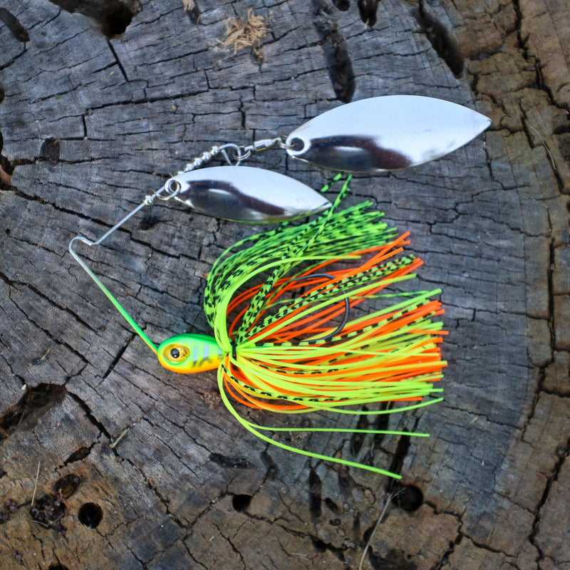 Load image into Gallery viewer, Reaction Tackle Lead Double Willow Blade Spinnerbait Jigs (3-Pack)
