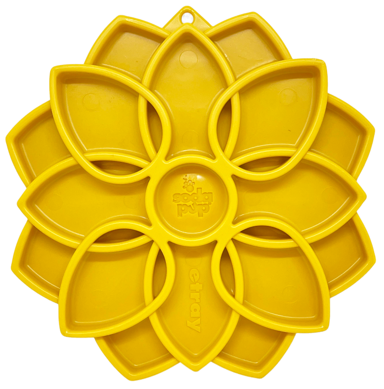 Load image into Gallery viewer, Mandala eTray Shallow Slow Feeder Dog Bowl for Enrichment | USA Made
