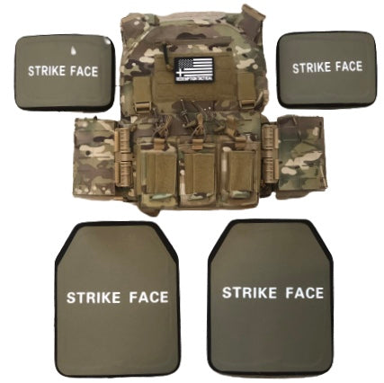 Load image into Gallery viewer, Redemption Tactical Crusader 2.0® l St. Michael FULL ARMOR KIT COMBO PACKAGE with Crusader 2.0 +IFAK Medical Kit + LEVEL IV  (2) 10x12 Front/Back Plates (2) 6x6 Side Plates (Level IV Ceramic)
