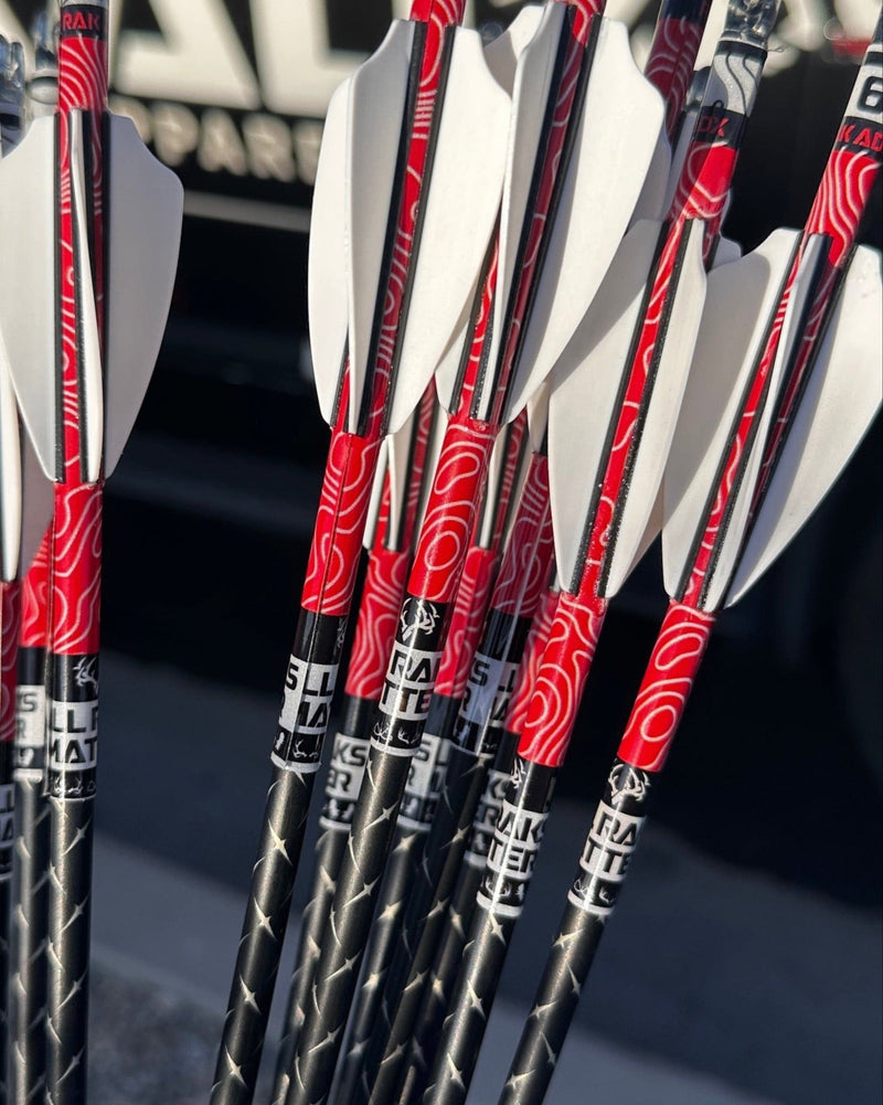 Load image into Gallery viewer, All Raks Matter Reflective Arrow Wraps - Packs of 15
