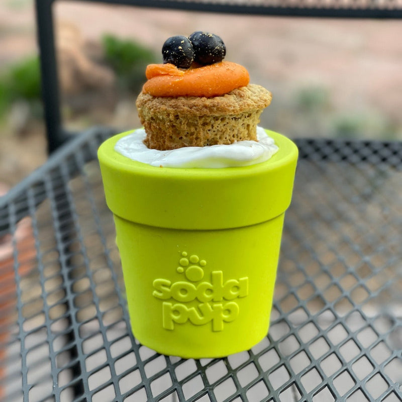 Load image into Gallery viewer, Large Flower Pot eCup Dog Treat Dispenser | Durable USA-Made Enrichment Toy | SodaPup
