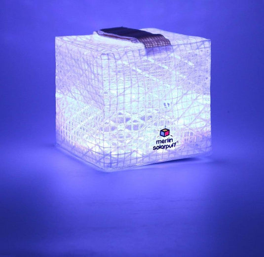 SolarPuff™️ Merlin – Color Light Therapy Lamp for Mood Enhancement, Stress Relief, and Circadian Rhythm Support