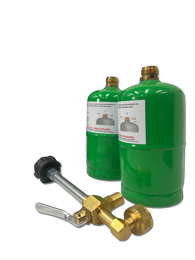 Load image into Gallery viewer, Refillable 1LB Propane Travel Kit
