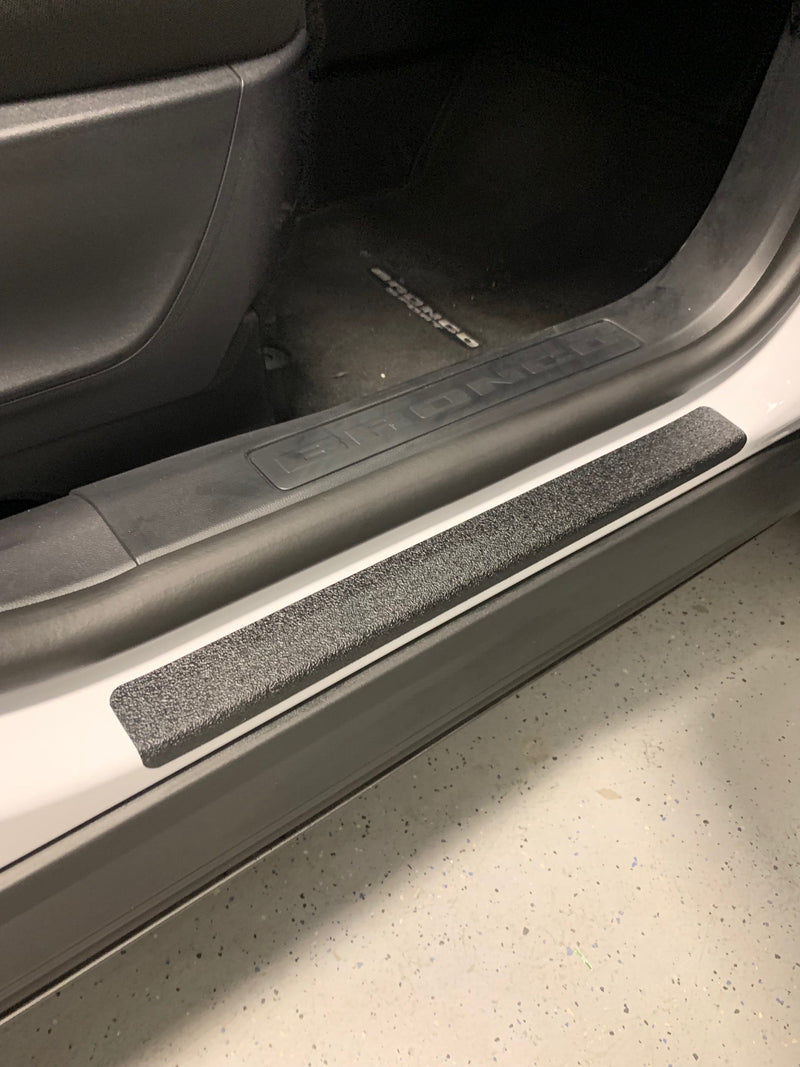 Load image into Gallery viewer, Sill Plate Protection Stone Guard Adhesive Decals for 2021-2024 Ford Bronco Sport (x4)
