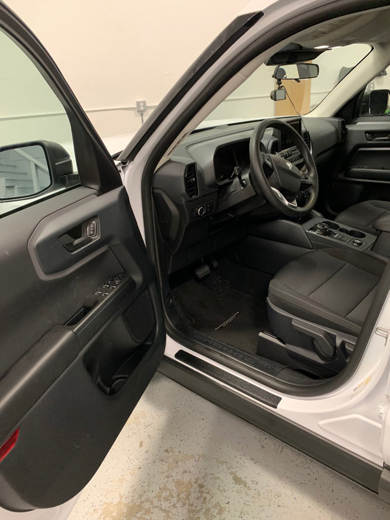 Load image into Gallery viewer, Sill Plate Protection Stone Guard Adhesive Decals for 2021-2024 Ford Bronco Sport (x4)
