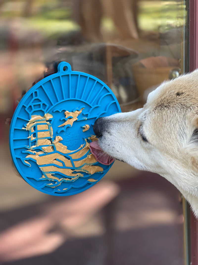Load image into Gallery viewer, Lighthouse eMat - Enrichment Lick Mat For Dogs and Cats - With Suction Cups | USA Made
