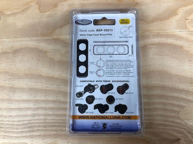 Load image into Gallery viewer, 29mm Triple Flush Mount Plate
