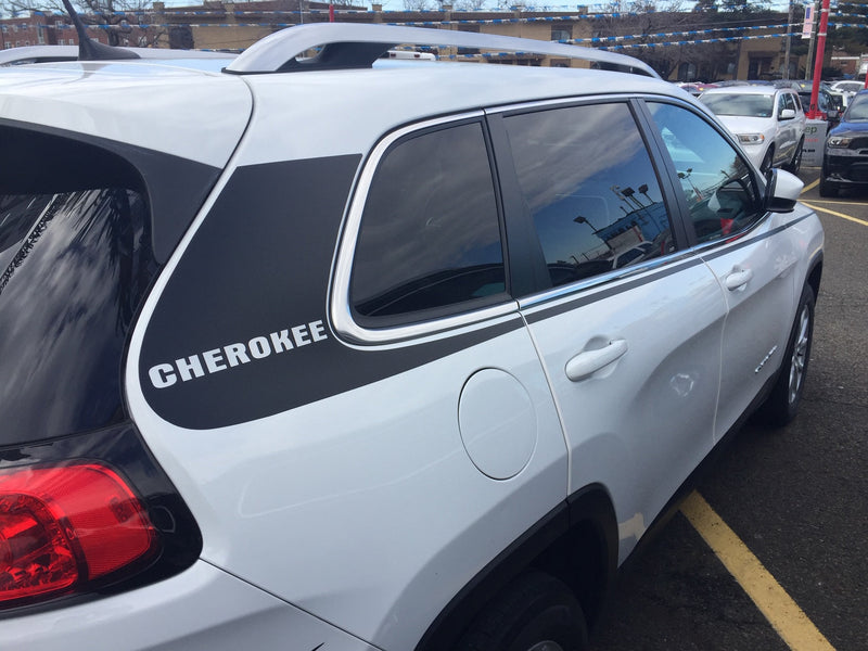 Load image into Gallery viewer, Side &quot;Cherokee&quot; Graphic Stripe for 2014-2019 Jeep Cherokee
