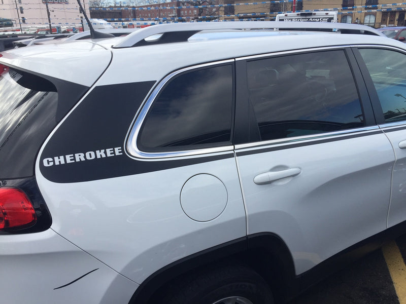 Load image into Gallery viewer, Side &quot;Cherokee&quot; Graphic Stripe for 2014-2019 Jeep Cherokee
