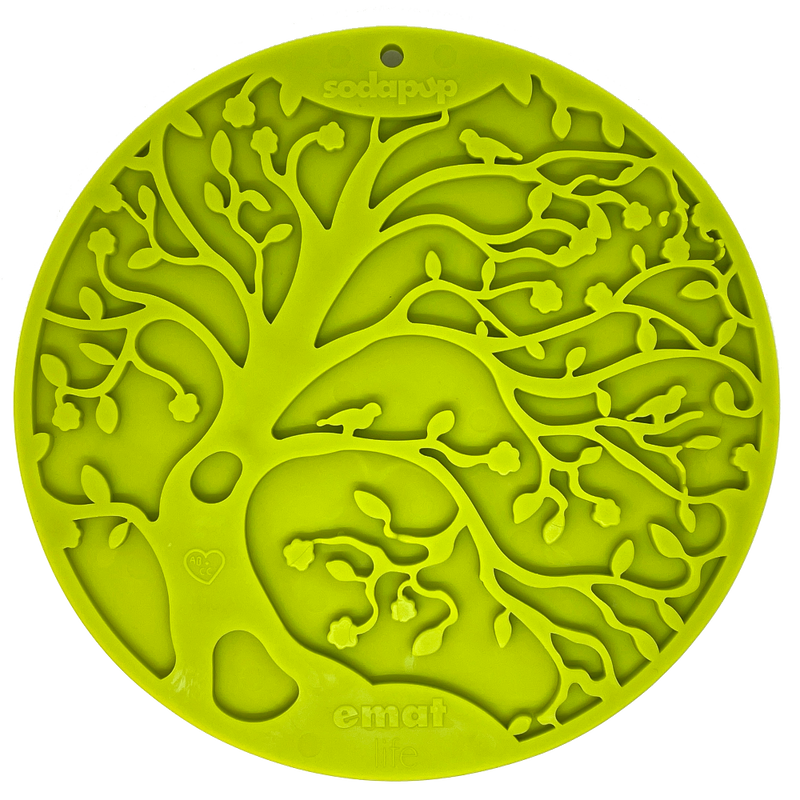 Load image into Gallery viewer, Tree of Life eMat - Enrichment Lick Mat For Dogs and Cats - With Suction Cups | Tree Design | USA Made
