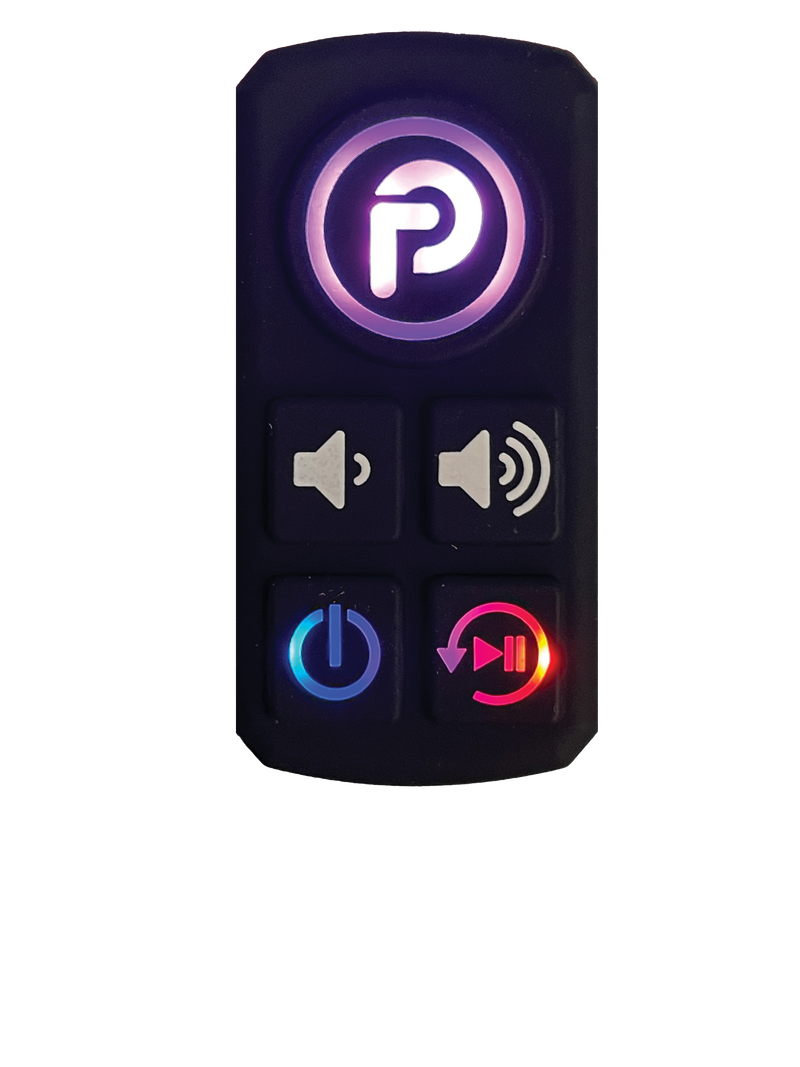 Load image into Gallery viewer, Party Stick | Wireless Music Sharing Adapter | one-click Party Button pairing | Knockout Keypad | 12 volt Powered | RCA Audio Output | Remote Amplifier Turn-On
