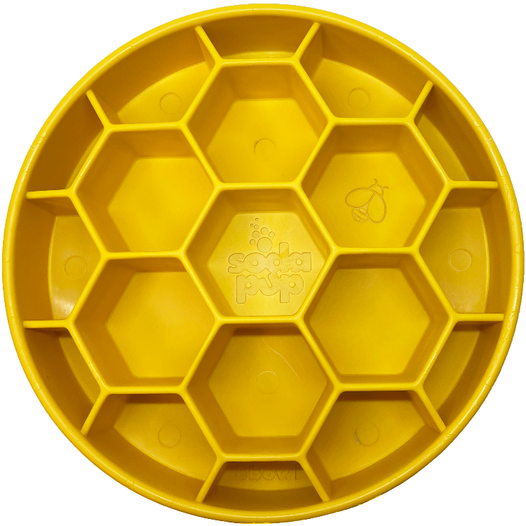 Load image into Gallery viewer, Honeycomb eBowl Deep Slow Feeder Dog Bowl for Enrichment | USA Made
