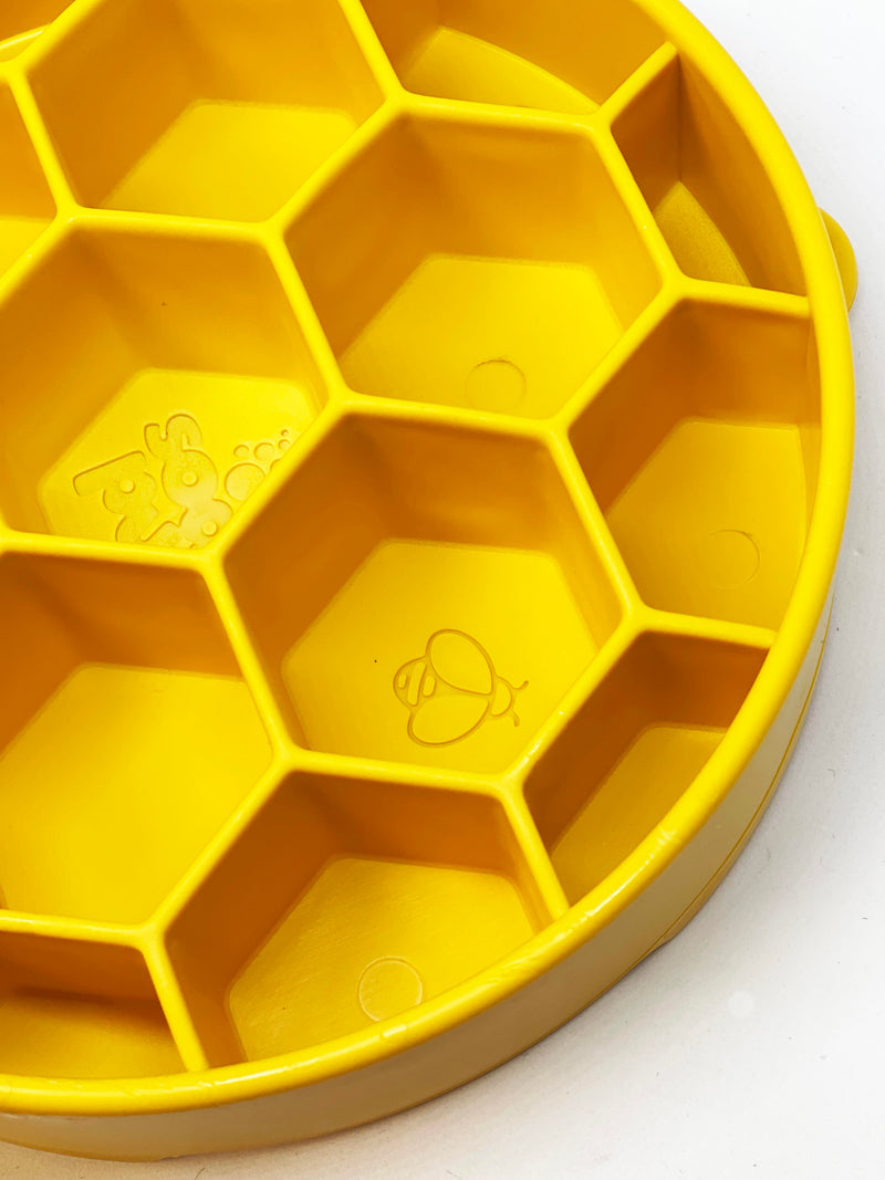 Load image into Gallery viewer, Honeycomb eBowl Deep Slow Feeder Dog Bowl for Enrichment | USA Made
