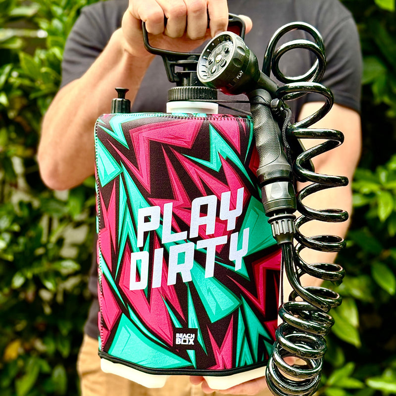 Load image into Gallery viewer, BeachBox Portable Shower Tank - &#39;Play Dirty&#39;
