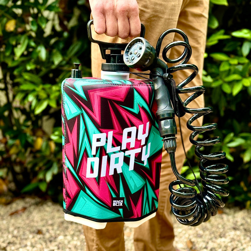 Load image into Gallery viewer, BeachBox Portable Shower Tank - &#39;Play Dirty&#39;
