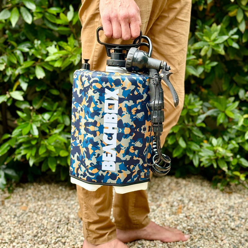 Load image into Gallery viewer, BeachBox Portable Outdoor Shower Tank - Camo
