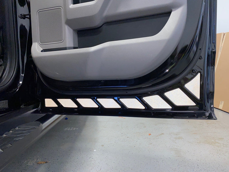 Load image into Gallery viewer, Reflective Safety Front and Rear Door Inserts for 2015-2020 Ford F150-550
