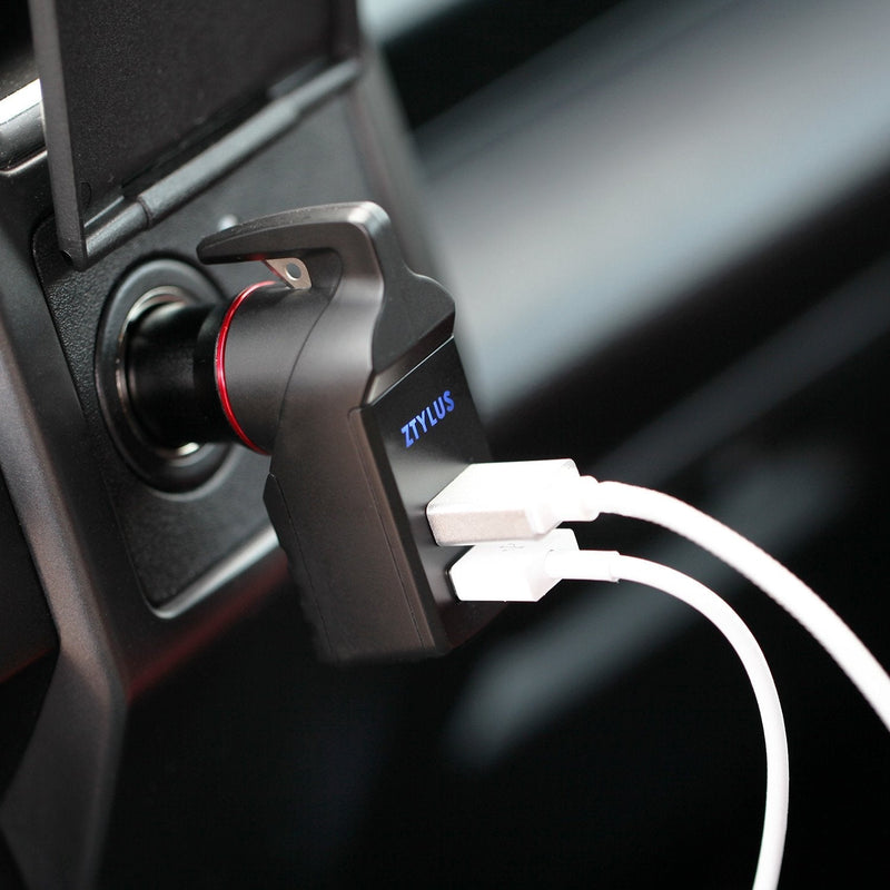 Load image into Gallery viewer, USB Car Charger Emergency Tool (White)
