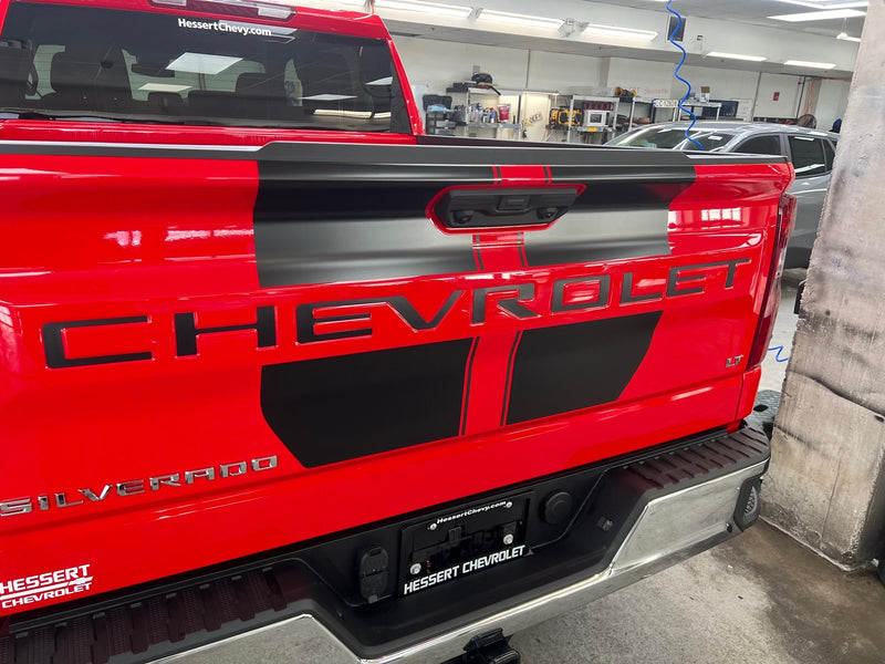 Load image into Gallery viewer, OE Style Tailgate Stripe Decals And Word Insert for 2019-2024 Chevrolet Silverado
