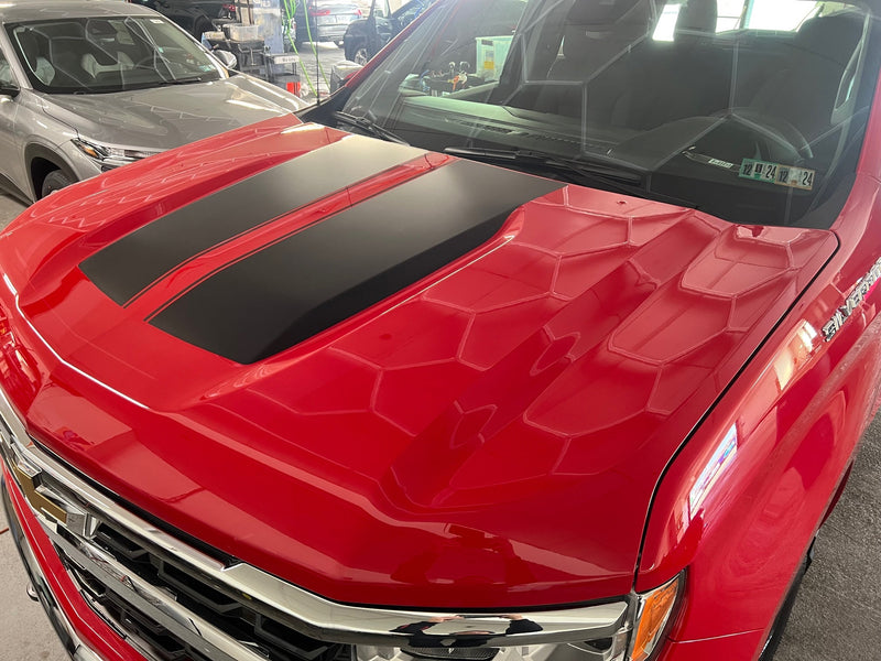 Load image into Gallery viewer, OE Style Hood Stripe Decals for 2019-2024 Chevrolet Silverado
