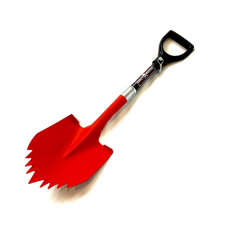 Load image into Gallery viewer, ATV / UTV Krazy Beaver Shorty Shovel (Textured Red Head / Black Handle)
