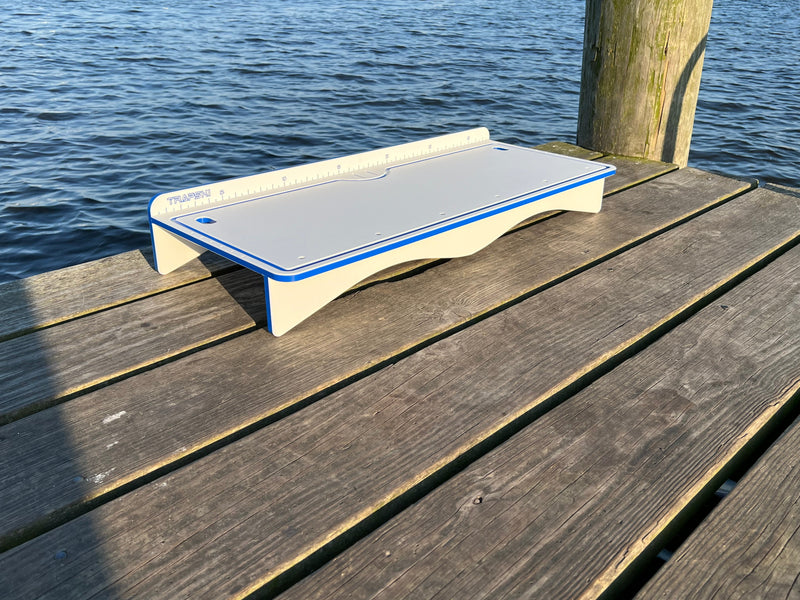 Load image into Gallery viewer, Made in the USA | Premium Double Bucket 33" Raised Fillet Table Cutting Board
