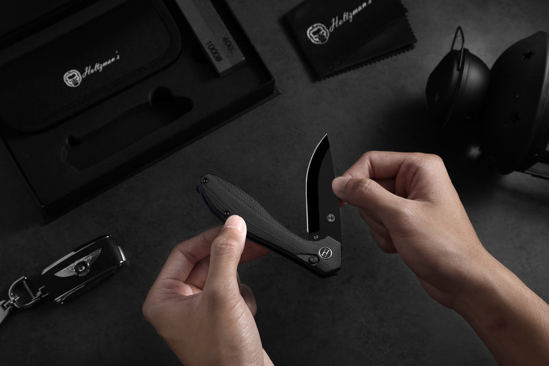 Load image into Gallery viewer, The Vector Folding Pocket Knife Giftset for Men and Women (Black)
