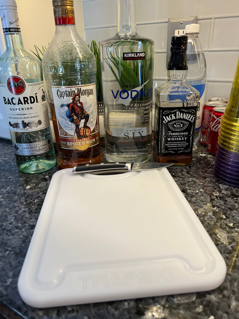 Load image into Gallery viewer, TRAPSKI Premium 1/2 Inch Thick HDPE Cutting Boards | Food-Grade Kitchen Prep Surface | Juice Grooves | Made in the USA
