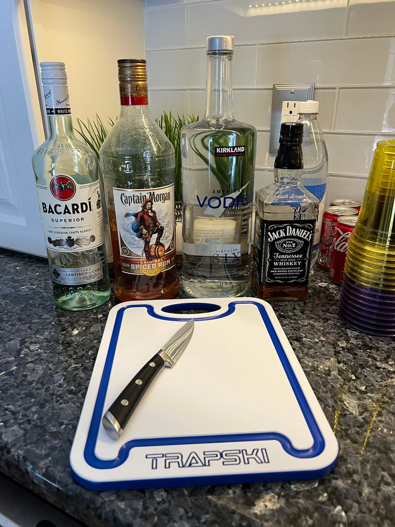 Load image into Gallery viewer, TRAPSKI Premium 1/2 Inch Thick HDPE Cutting Boards | Food-Grade Kitchen Prep Surface | Juice Grooves | Made in the USA
