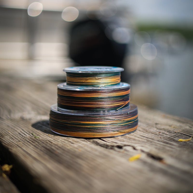 Load image into Gallery viewer, Reaction Tackle Braided Fishing Line - Green Camo
