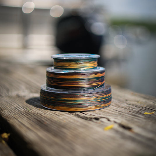 Reaction Tackle Braided Fishing Line - Green Camo