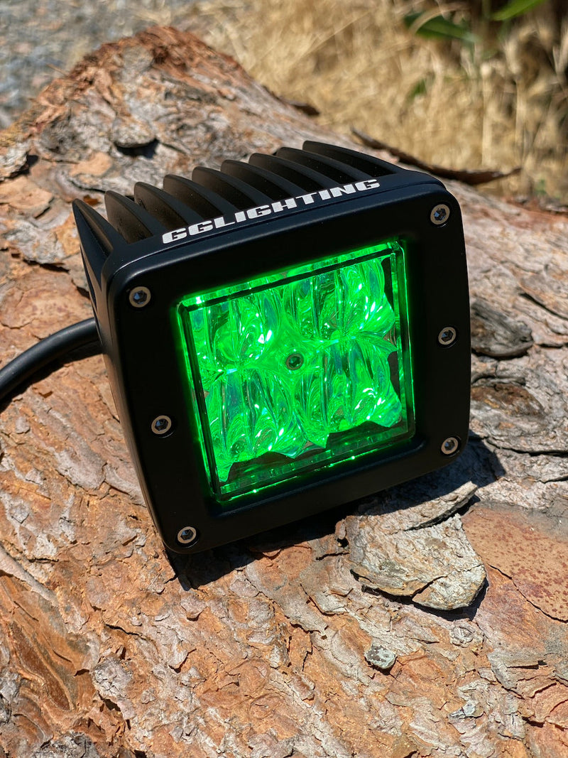 Load image into Gallery viewer, Blue / Green Dual Color Off Road LED Pod
