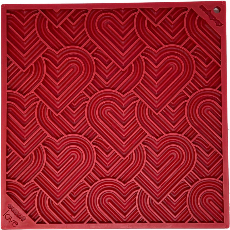 Load image into Gallery viewer, Love eMat - Enrichment Lick Mat for Dogs and Cats| Heart Design | SodaPup
