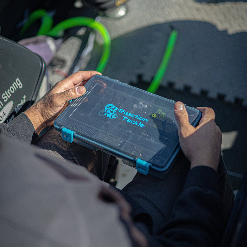 Load image into Gallery viewer, Reaction Tackle Standard Tackle Tray- Sturdy and Water Resistant with 4 Reliable Clips
