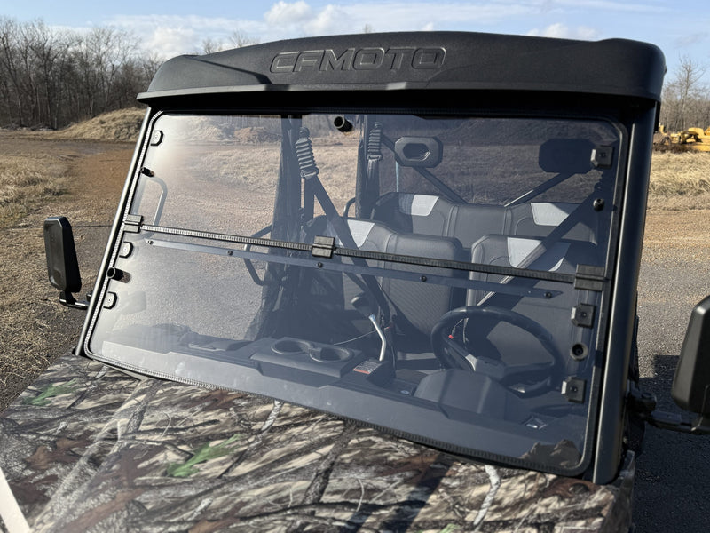Load image into Gallery viewer, CF Moto UForce 800 XL Fold Down Windshield
