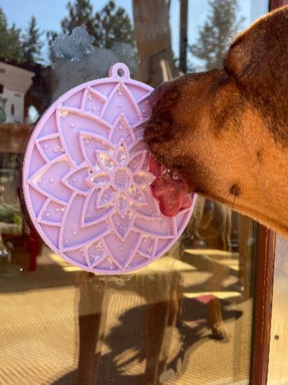 Load image into Gallery viewer, Lotus Design emat - Enrichment Lick Mat For Dogs and Cats - With Suction Cups | USA Made
