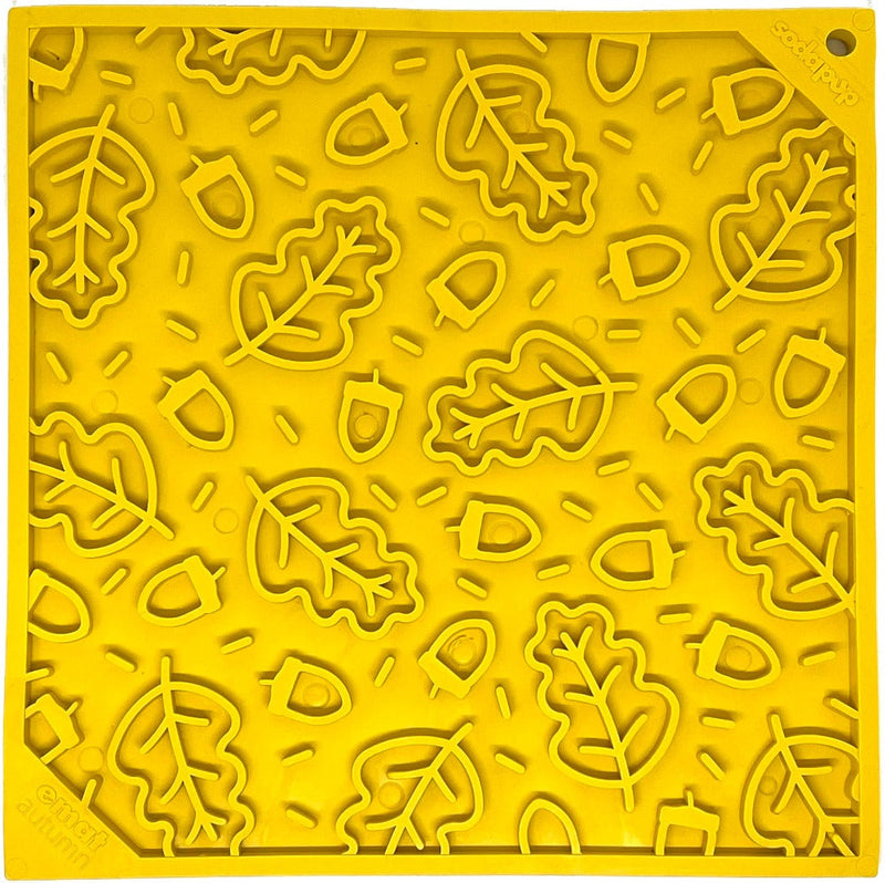 Load image into Gallery viewer, Autumn eMat - Enrichment Lick Mat For Dogs and Cats| Fall Leaves Design | SodaPup
