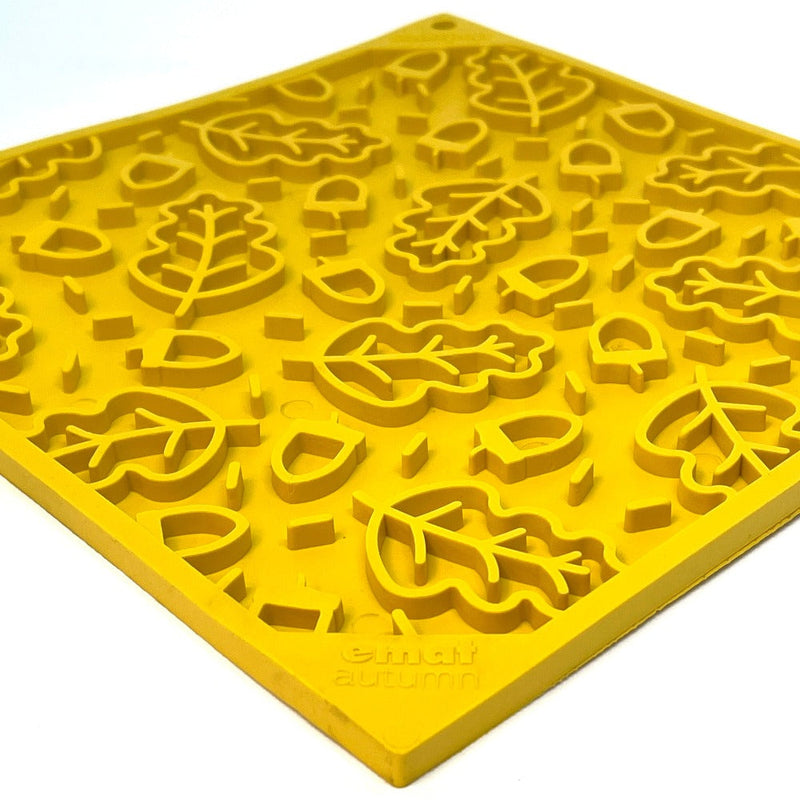 Load image into Gallery viewer, Autumn eMat - Enrichment Lick Mat For Dogs and Cats| Fall Leaves Design | SodaPup
