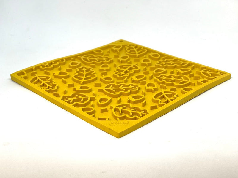 Load image into Gallery viewer, Autumn eMat - Enrichment Lick Mat For Dogs and Cats| Fall Leaves Design | SodaPup

