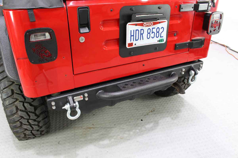 Load image into Gallery viewer, Fishbone Offroad Piranha Rear Bumper W/Step for 1987-2006 Jeep Wrangler FB22072
