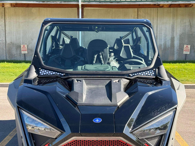 Load image into Gallery viewer, Moto Armor ABF Fabrication Pro Series Full Glass Windshield
