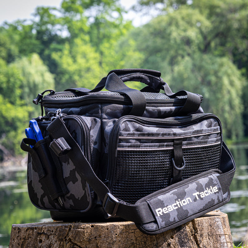 Load image into Gallery viewer, Reaction Tackle Camo Tackle Bag
