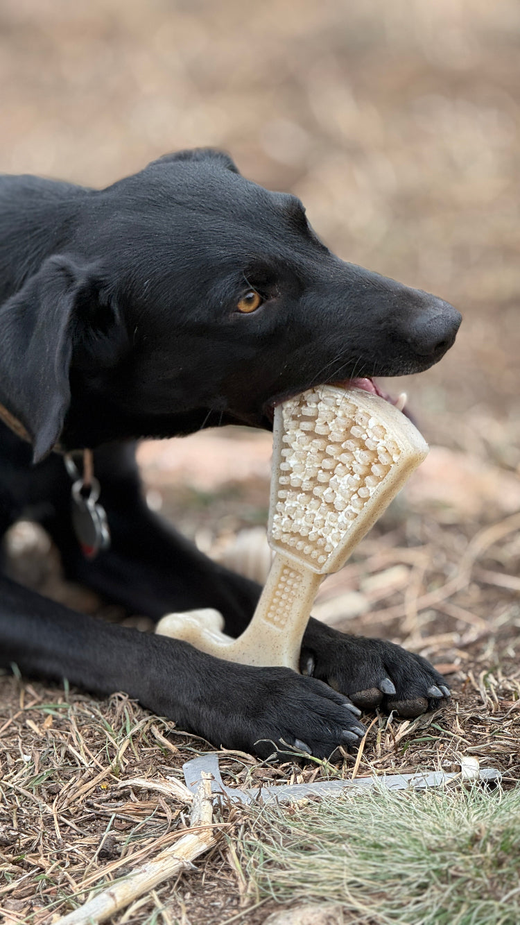 Load image into Gallery viewer, Waffle Tower Nylon Chew &amp; Enrichment Toy | 2-in-1 for Aggressive Chewers | SodaPup
