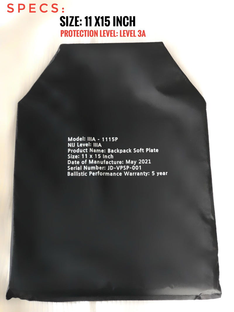 Load image into Gallery viewer, Ballistic Backpack Soft Plate NIJ Level IIIA Soft Armor Plate for Vest or Backpack
