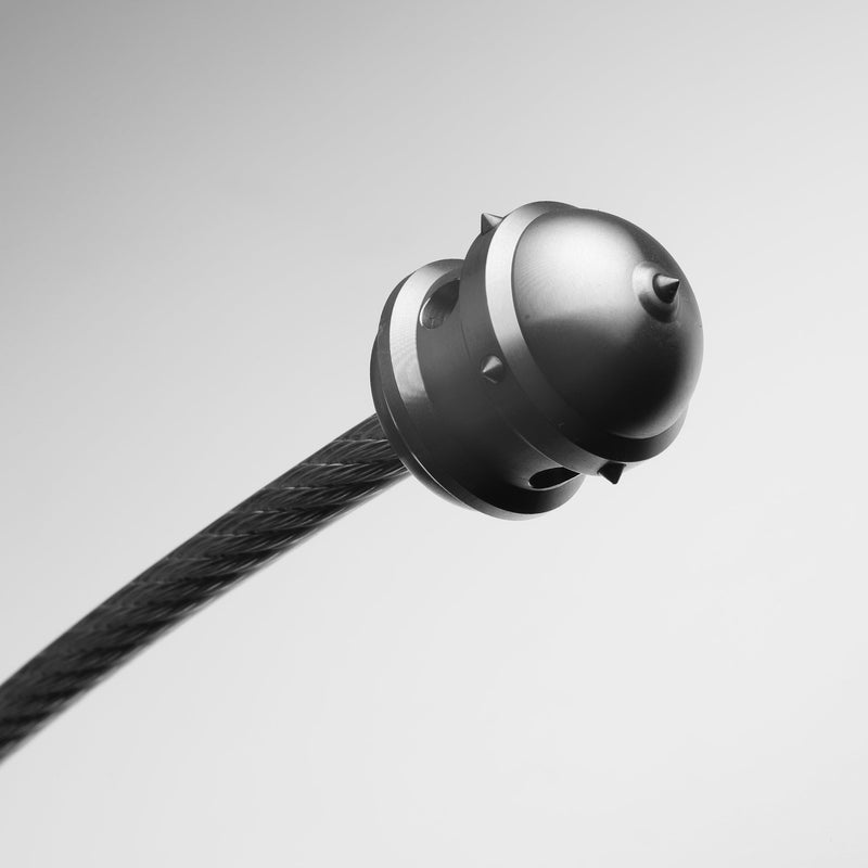 Load image into Gallery viewer, Stinger Stainless Steel Spiked Monkey Fist: Car Emergency Window Breaker + GPCA Carabiner Loop LITE (1 PC)
