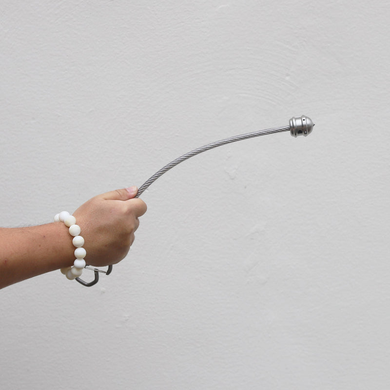 Load image into Gallery viewer, Stinger Stainless Steel Spiked Monkey Fist: Car Emergency Window Breaker + GPCA Carabiner Loop LITE (1 PC)
