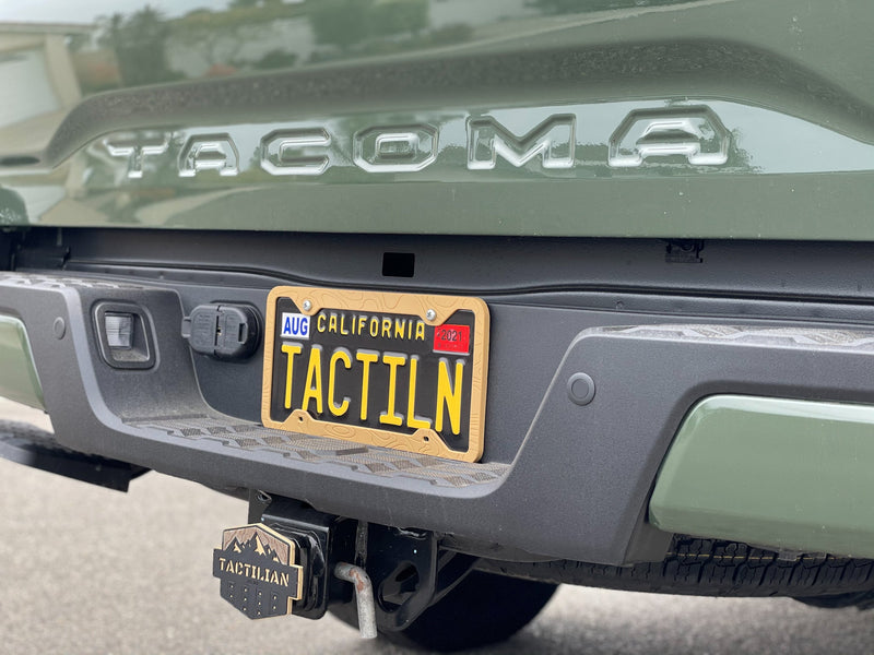 Load image into Gallery viewer, SILICONE TOPOGRAPHY LICENSE PLATE FRAME - ANTI-RATTLE, ANTI-SCRATCH
