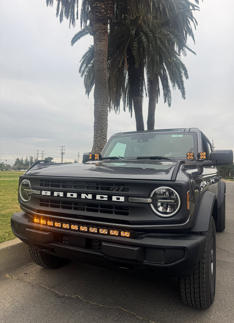 Load image into Gallery viewer, 2021+ Ford Bronco Hood Mount/Ditch Lights/Pillars - PRO
